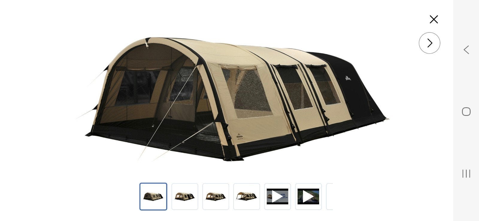 Obelink Miami 6 Easy Air opblaasbare tunneltent, Caravans en Kamperen, Tenten, Ophalen, Zo goed als nieuw, Tot en met 6