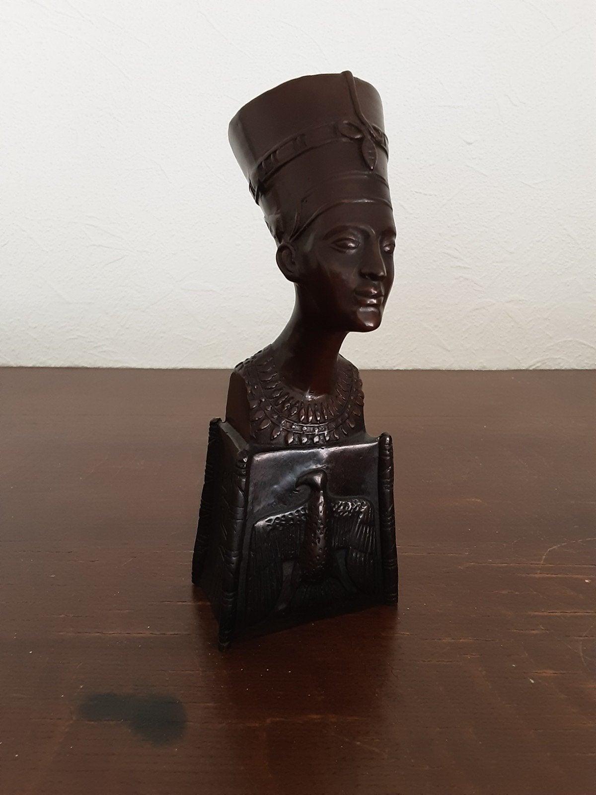 Bronzen Buste Nefertiti buste., Minder dan 20 cm, Buste, Ophalen of Verzenden, Brons