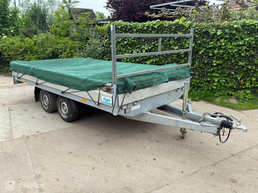 Hapert plateauwagen, 375x180cm, 3000kg, aanhangwagen, kar