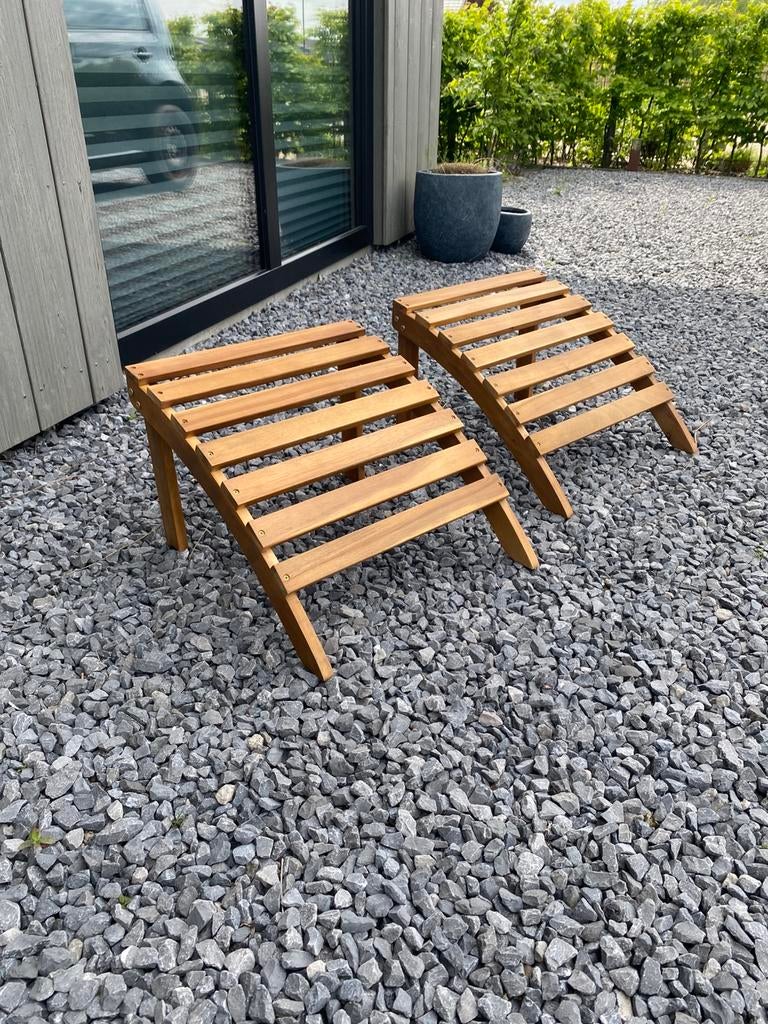 2x voetenbankje voor adirondack stoel nieuw, Ophalen, Nieuw, Hout