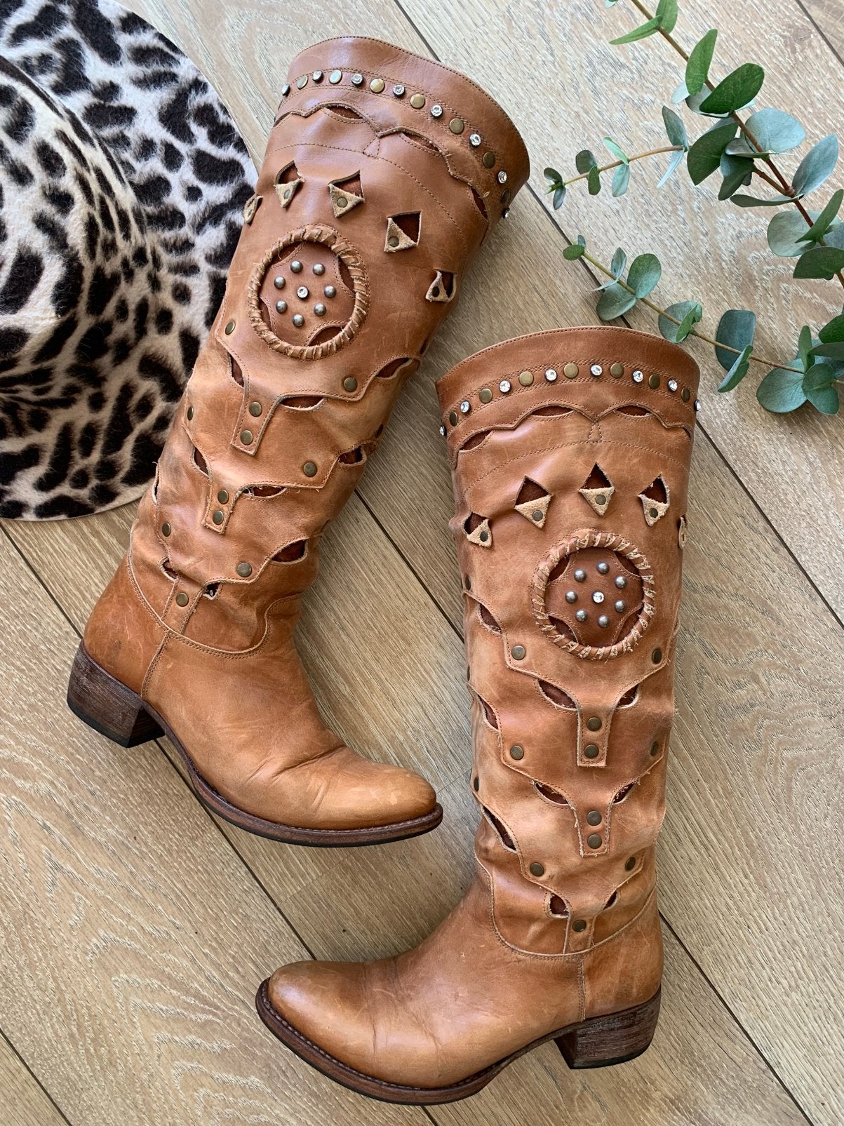 Sendra hoge cowboylaarzen 37 western boots bohemian laarzen, Hoge laarzen, -, Ophalen of Verzenden, Zo goed als nieuw