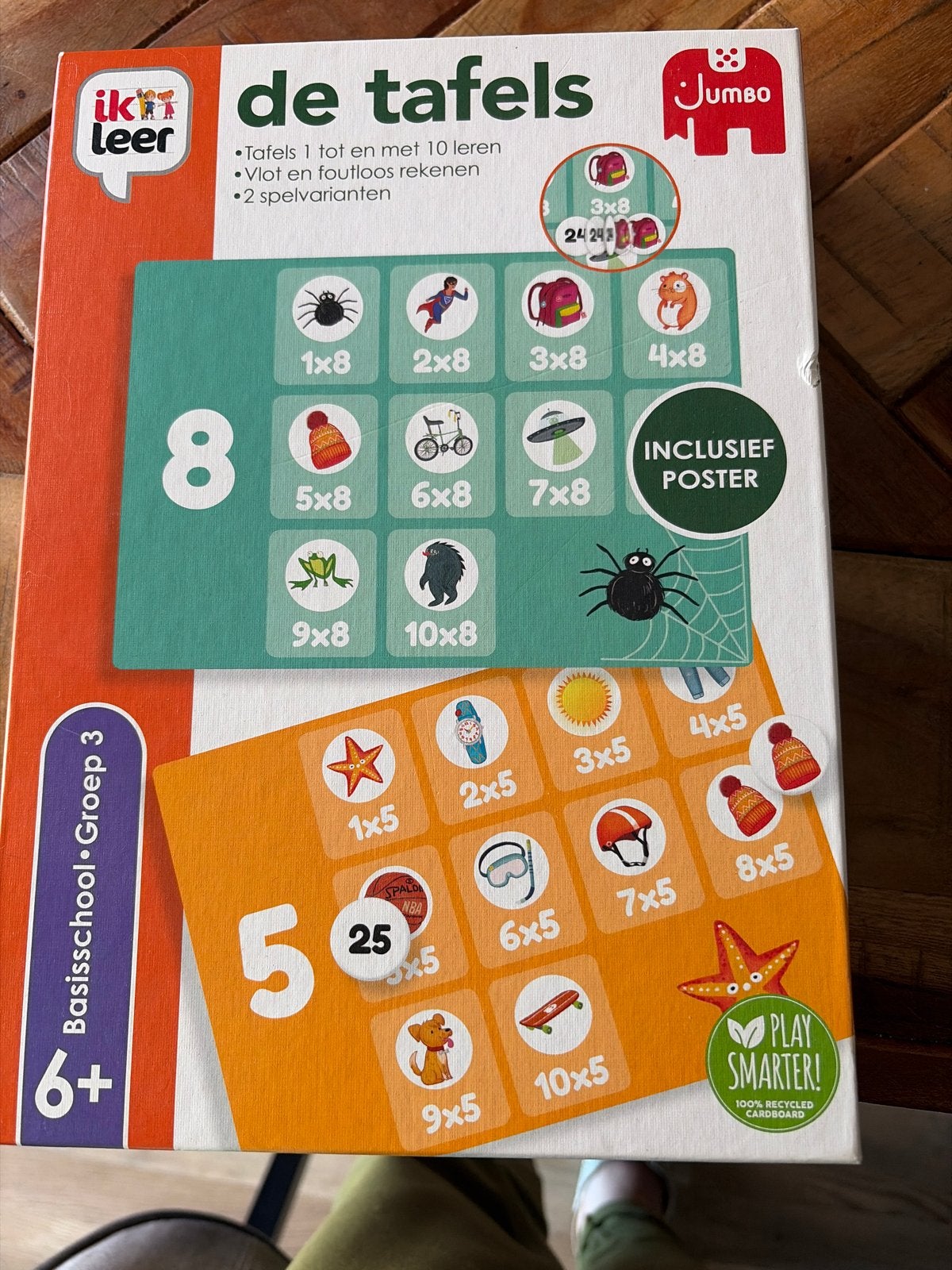 Jumbo Ik leer de tafels - Educatief spel 6+, Kinderen en Baby's, Speelgoed | Educatief en Creatief, Zo goed als nieuw, Rekenen