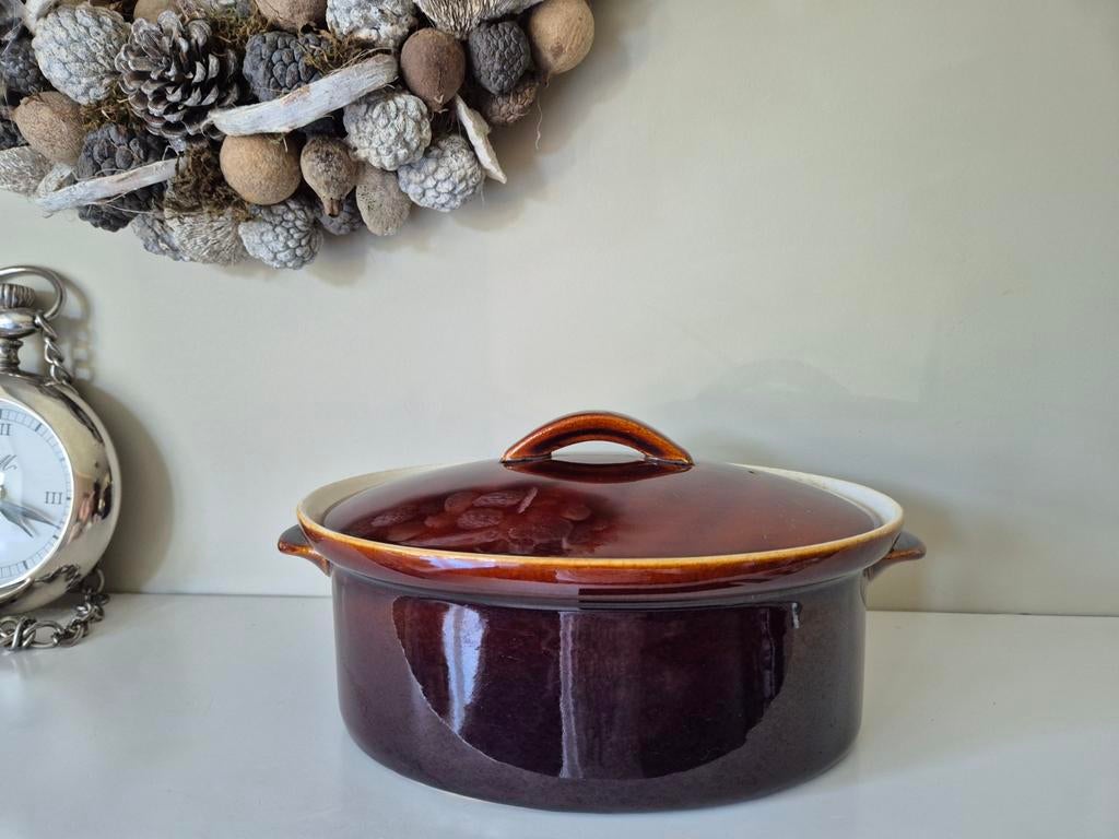 Villeroy & Boch antieke, vintage  bruine ovenschaal, Ophalen of Verzenden, Gebruikt, Overige materialen, Overige typen