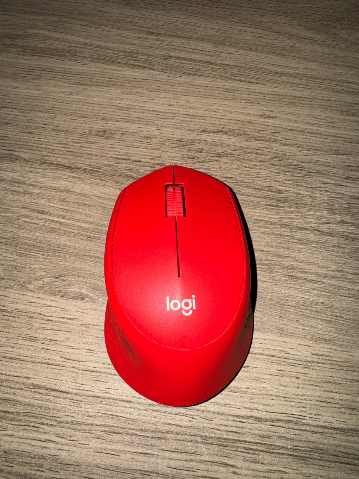 Logitech M330 Silent Plus Draadloze Muis Rood, Ophalen, Rechtshandig, Muis, Gebruikt