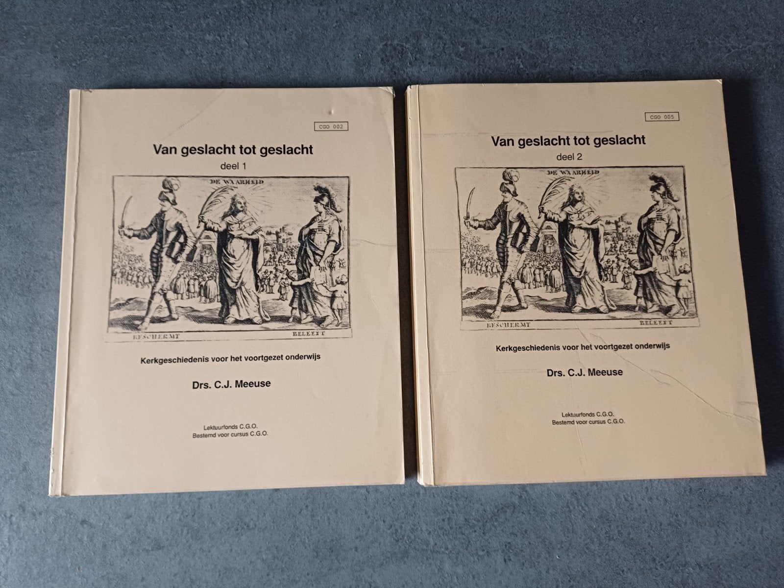 Drs. C.J.Meeuse - van geslacht tot geslacht. 1+2 CGO, Boeken, Ophalen of Verzenden, Ds. C.J. Meeuse, Christendom | Protestants
