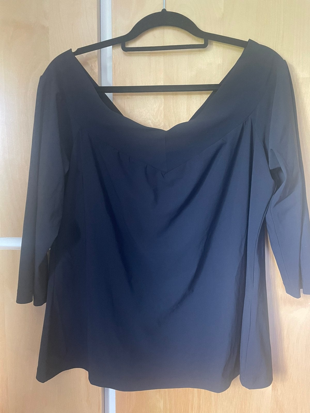 Studio Anneloes Zwart Shirt XXL met Mooie Hals en 3/4 Mouw, Verzenden, Zwart, Maat 46/48 (XL) of groter, Zo goed als nieuw