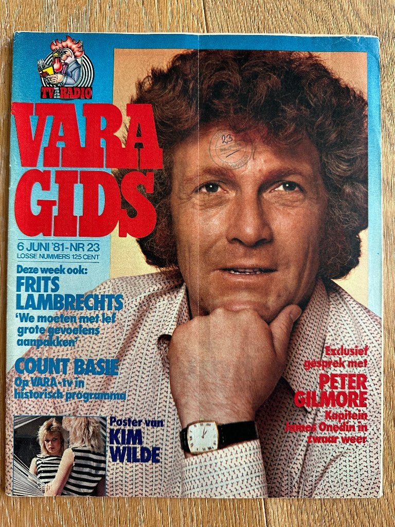 VARA Gids 6 juni 1981, Peter Gilmore (Onedin Line) Kim Wilde, Ophalen of Verzenden, Gelezen, Muziek, Film of Tv