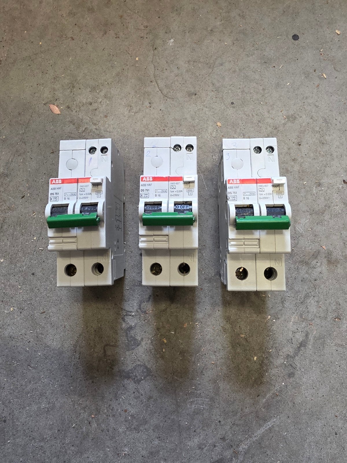 ABB HAF DS 751 B16 aardlekautomaat, Ophalen of Verzenden, Gebruikt, Schakelaar