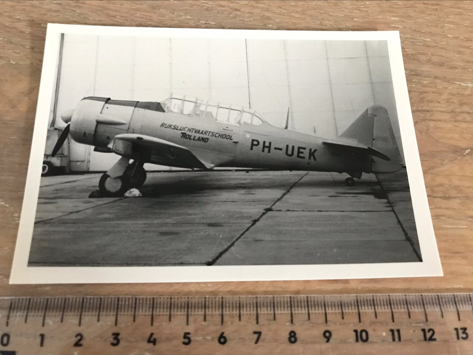 Harvard PH-UEK vliegtuig foto Rijks Luchtvaart School RLS, Ophalen of Verzenden, Zo goed als nieuw, Kaart, Foto of Prent