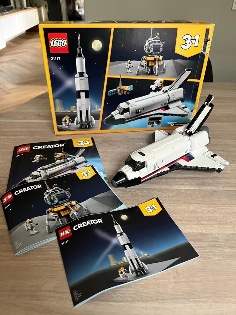 Lego Creator 31117 Ruimteshuttle Avontuur 3-in-1, Ophalen of Verzenden, Zo goed als nieuw