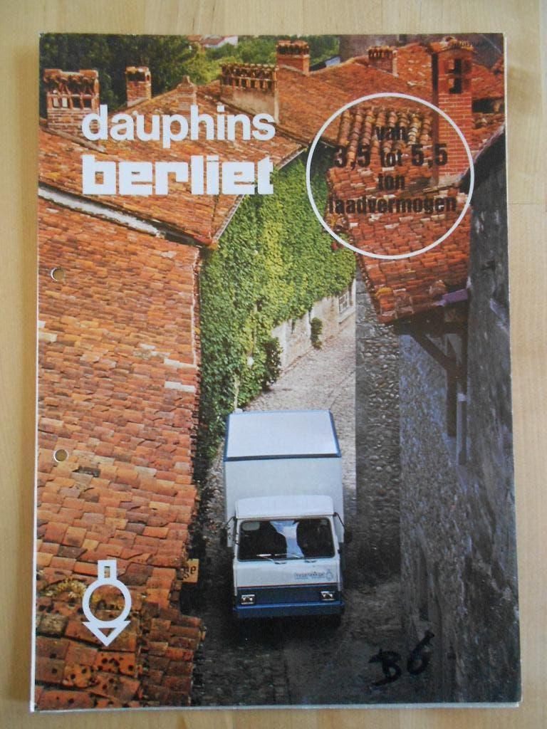 Berliet Dauphins Brochure 1975 - 380K 440K 560K, Berliet, Ophalen of Verzenden, Zo goed als nieuw, Overige merken