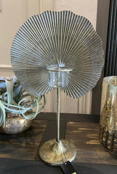 PTMD sfeerlichtje Zandro windlichtje goud waxineglaasje VdlM, 25 tot 50 cm, Nieuw, Ophalen of Verzenden, Kandelaar