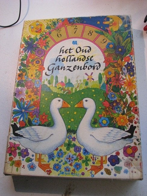 Oud Hollands Ganzenbord Spel., Hobby en Vrije tijd, Drie of vier spelers, Ophalen of Verzenden, Gebruikt, Jumbo