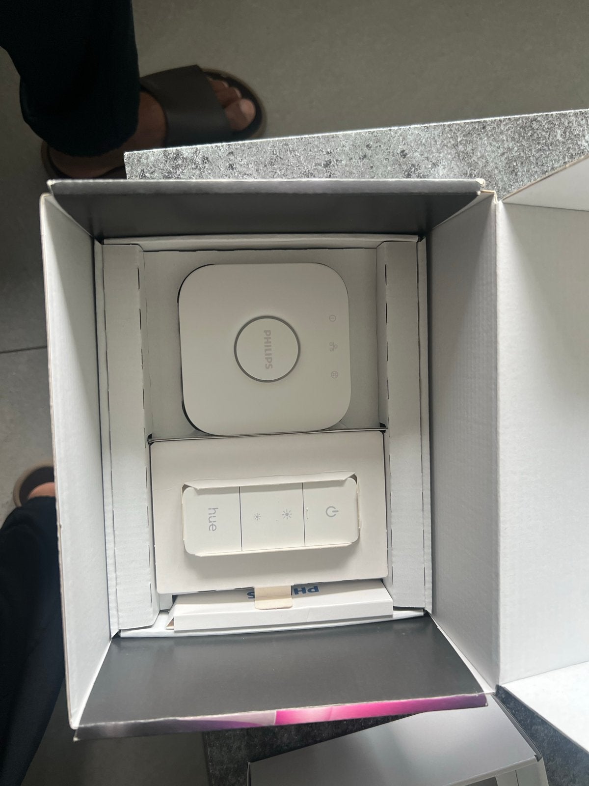 Philips Hue Bridge en Dimmer Schakelaar, Ophalen, Philips Hue, Zo goed als nieuw, Smart lamp