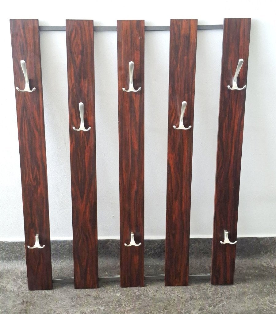 Vintage kapstok wandrek mid century Pastoe design retro, Gebruikt, Minder dan 100 cm, Hout, Ophalen