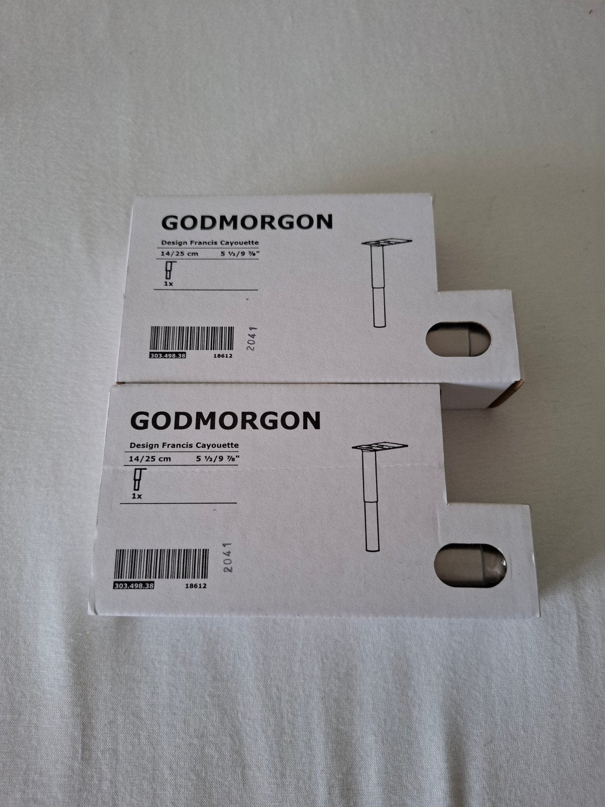 2x IKEA GODMORGON-poot, nieuw in doos, Ophalen of Verzenden, Nieuw