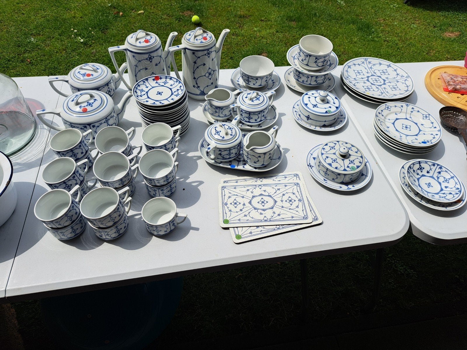 Groot Saksisch Blauw Servies - Jager -, Gebruikt, Ophalen of Verzenden, Overige stijlen, Porselein
