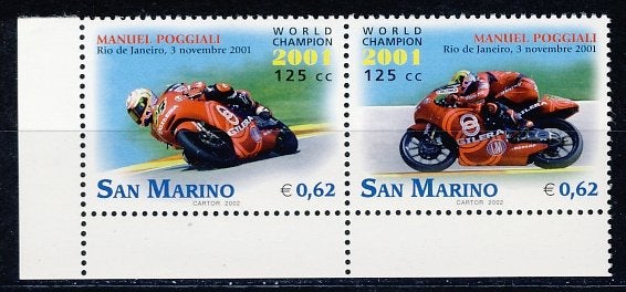 San Marino 2010/11 Motoren 2002 postfris, Ophalen of Verzenden, Postfris