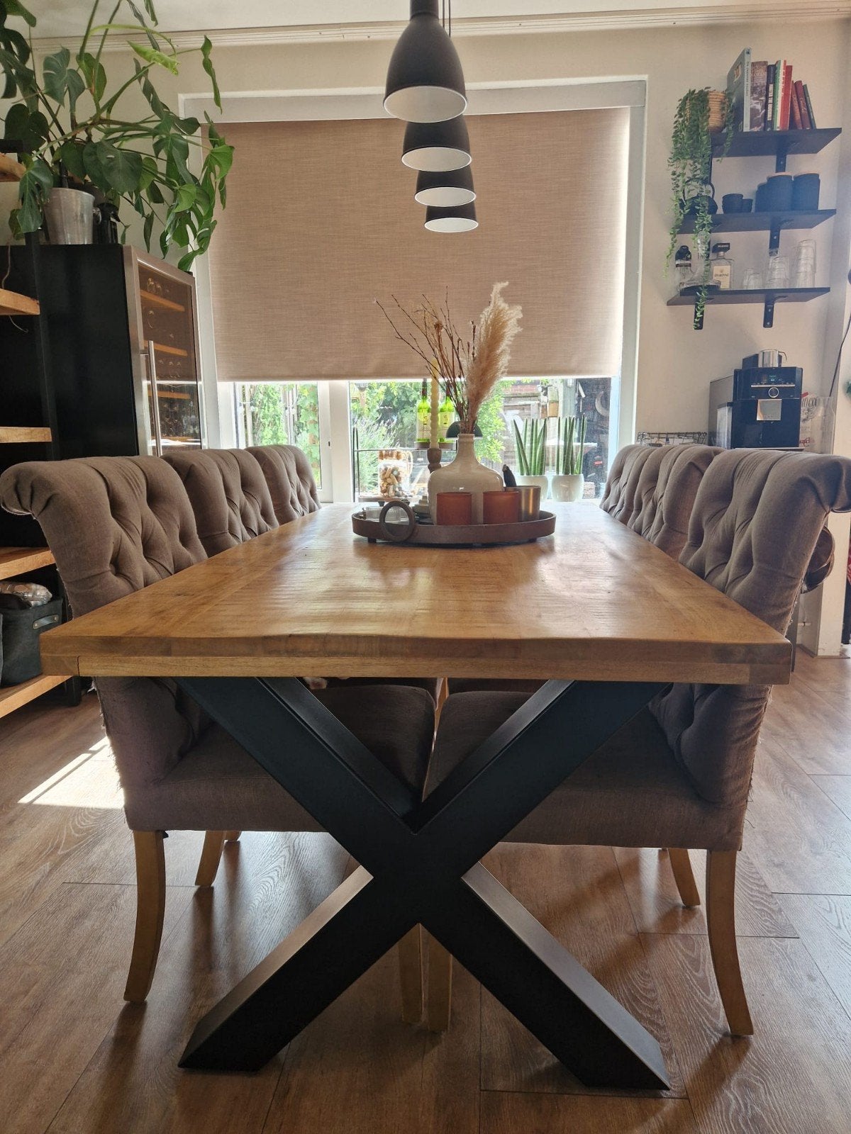 Nieuwe Mango Houten Eettafel 200x100cm, Huis en Inrichting, Tafels | Eettafels, Ophalen, 100 tot 150 cm, Nieuw, Vijf personen of meer