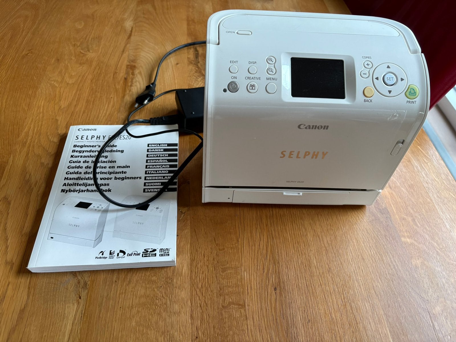 Canon fotoprinter Selphy ES20, Ophalen of Verzenden, Gebruikt, Fotoprinter
