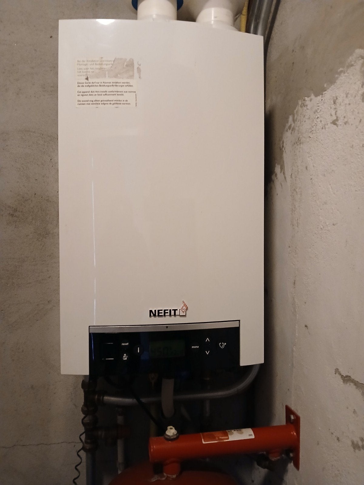 nefit cv ketel complete installatie., Doe-het-zelf en Verbouw, Verwarming en Radiatoren, Ophalen, 30 tot 80 cm, Gebruikt, Hoog rendement (Hr)