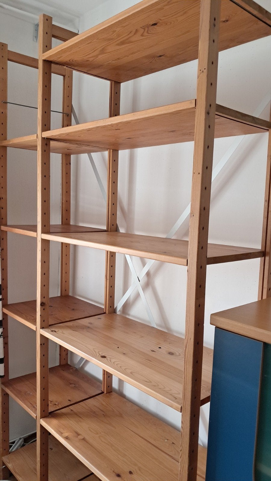 Lundia Kast - Houten Open Kast met Verstelbare Planken, Huis en Inrichting, Ophalen, Met plank(en), Gebruikt, 100 tot 150 cm