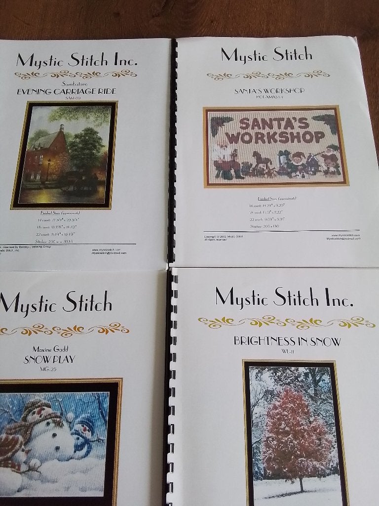 Borduurpatronen van Mystic stitch inc, oa santa workshop, Ophalen of Verzenden, Zo goed als nieuw, Handborduren, Patroon