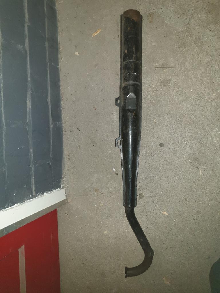 Originele uitlaat Puch Maxi, Fietsen en Brommers, Brommeronderdelen | Puch, Ophalen of Verzenden, Gebruikt