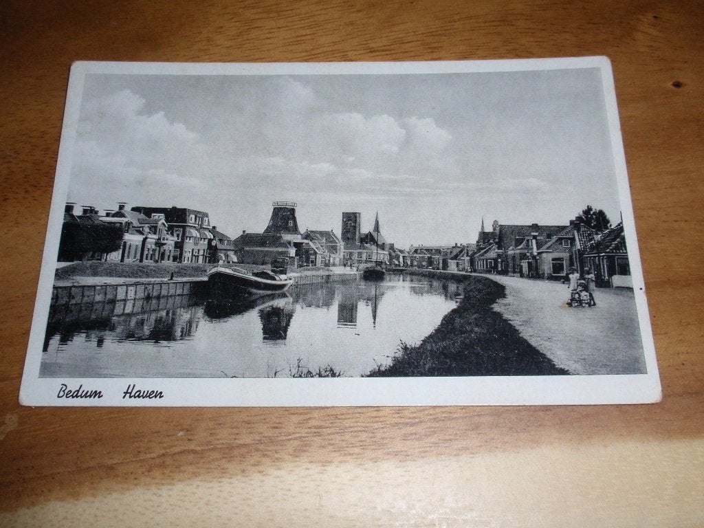 Bedum Haven, Verzamelen, Ansichtkaarten | Nederland, Verzenden, 1920 tot 1940, Ongelopen, Groningen