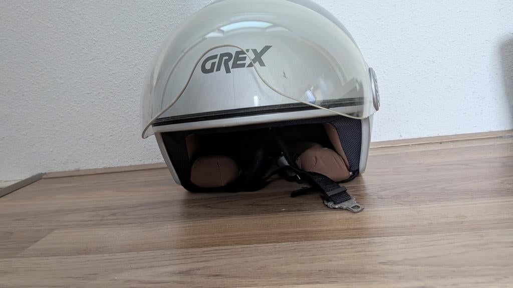 GREX Jethelm DJ1 - Maat XL (62) - Zilver, Ophalen of Verzenden