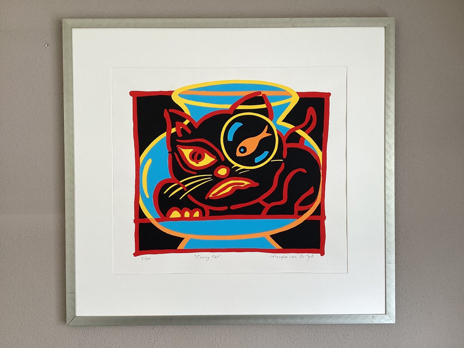 Zeefdruk “ Marijke van Os “, Antiek en Kunst, Kunst | Litho's en Zeefdrukken, Ophalen