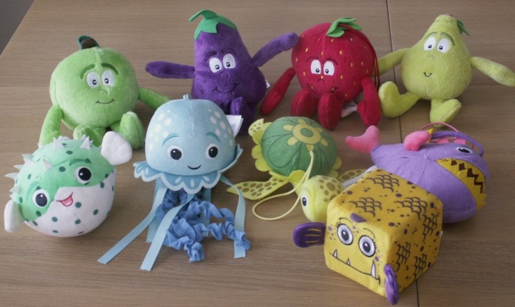9 Lidl figuren: 4 vitamini’s , 4 Aquamini’s, 1 Jungle mini, Ophalen of Verzenden, Zo goed als nieuw, Overige typen