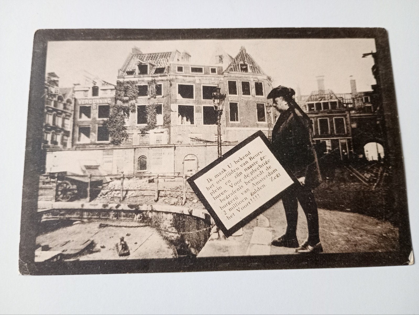 Amsterdam Afbraak Beursplein, Ophalen of Verzenden, Voor 1920, Ongelopen, Noord-Holland