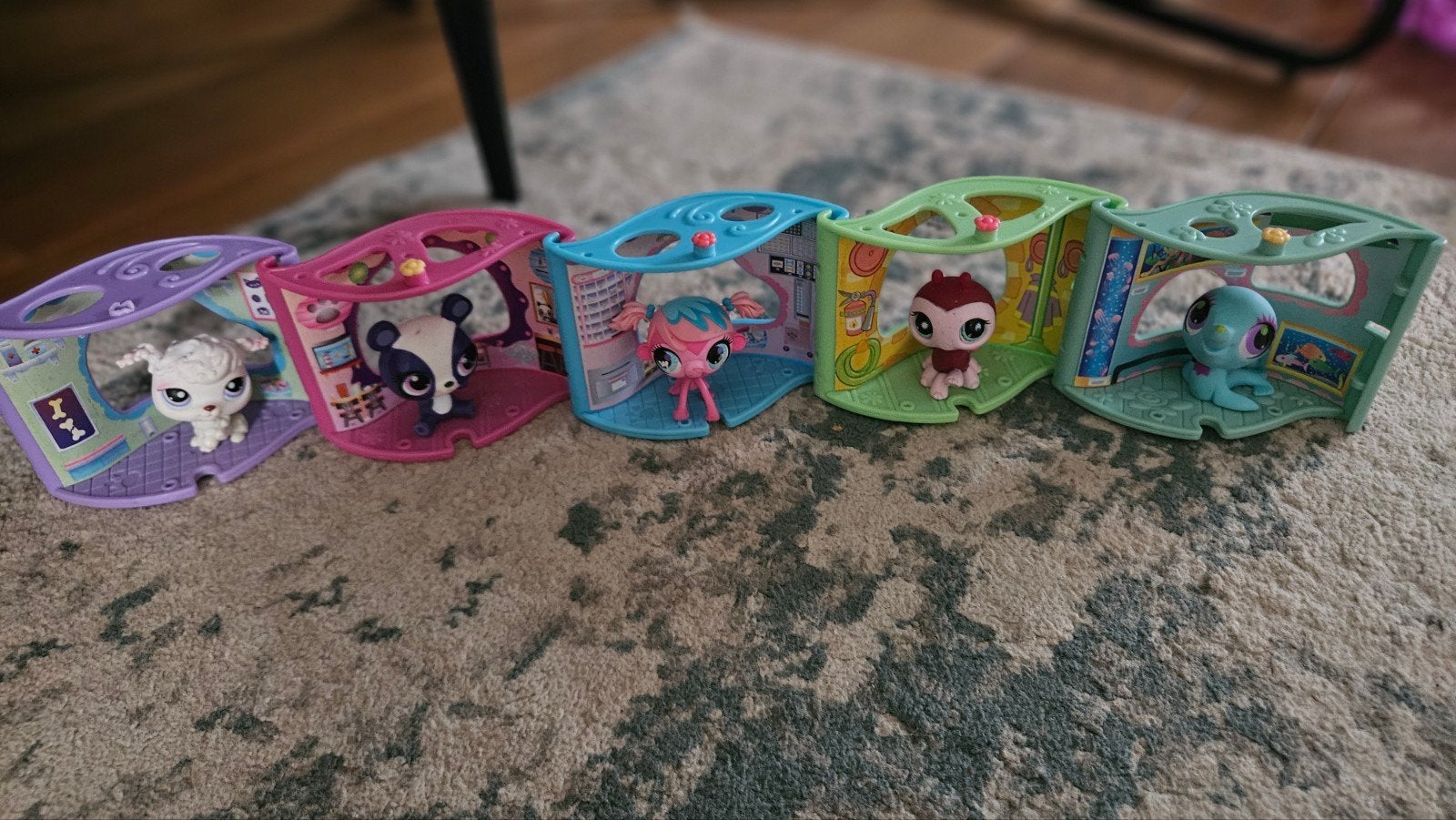 Littlest Pet Shop Opstapelbare Huisjes met Poppetjes, Ophalen of Verzenden, Gebruikt, Jongen of Meisje