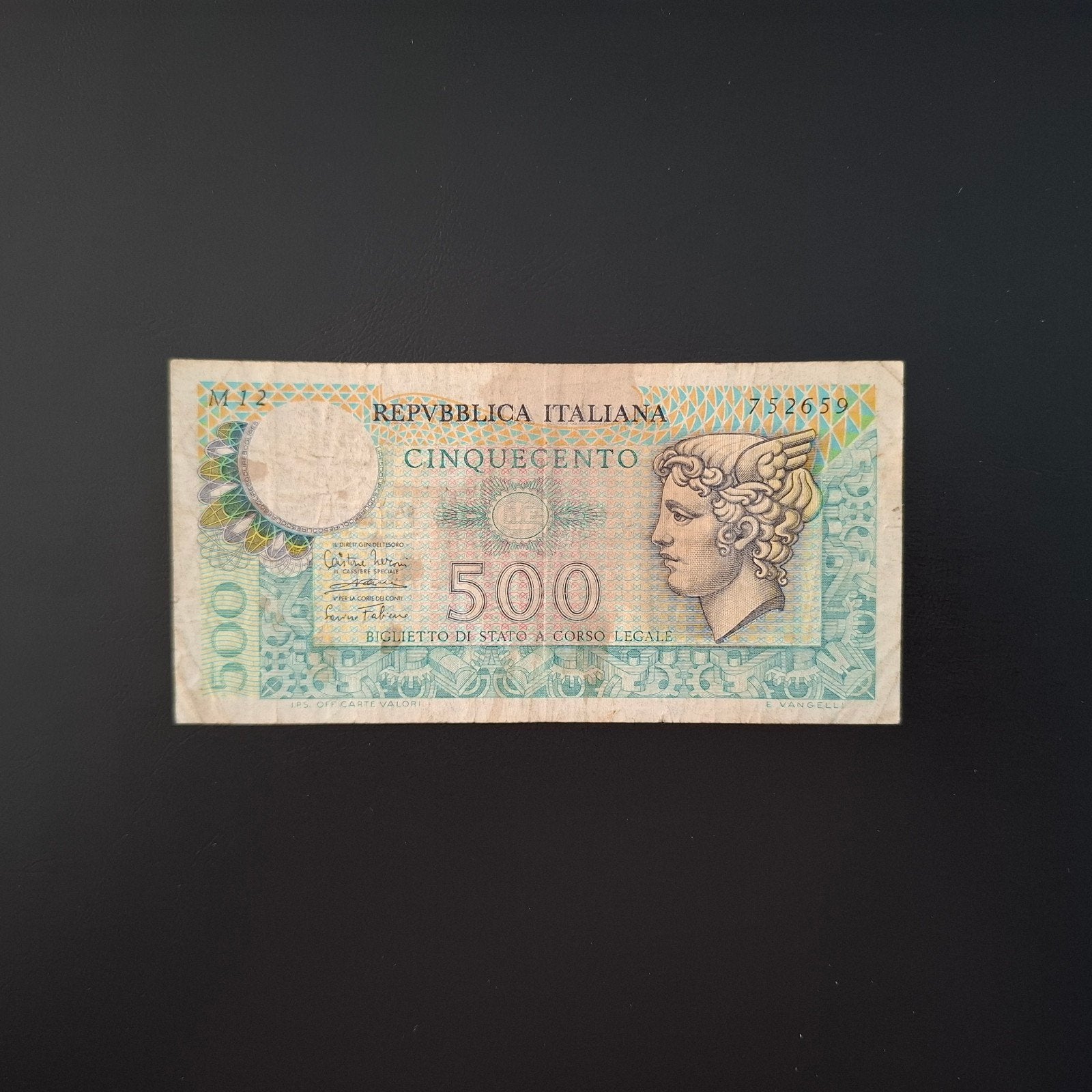 500 lira Italië #036, Verzenden, Italië, Los biljet