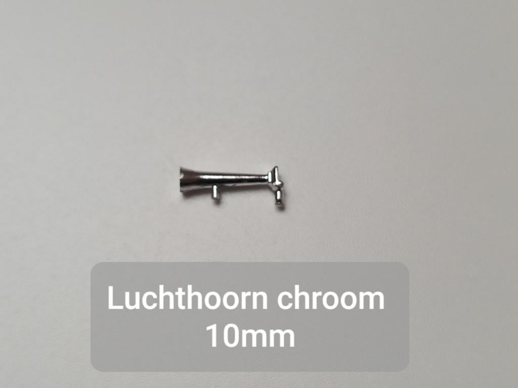 Luchthoorn chroom 10mm, Hobby en Vrije tijd, Modelauto's | 1:50, Ophalen of Verzenden, Nieuw, Bus of Vrachtwagen, Tekno