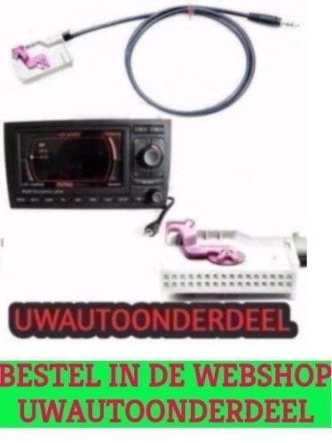 Aux kabel Iphone Ipod Geschikt voor Audi A3 A4 A6 A8 R8 TT R, Verzenden, Nieuw