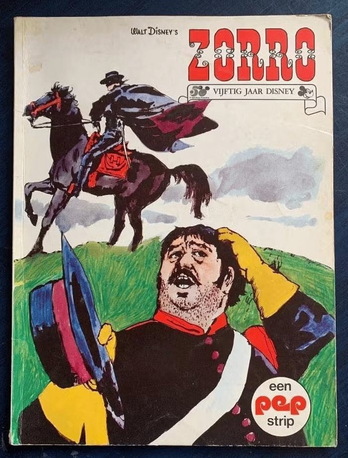Walt Disney's Zorro; een pep strip; 50 vijftig jaar Disney, Eén stripboek, Ophalen of Verzenden, Gelezen