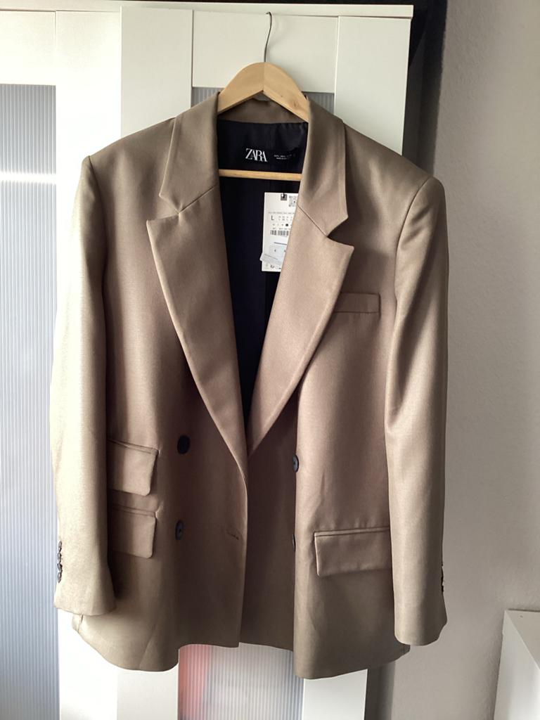 Nieuwe ZARA oversized kaki blazer, Maat 42/44 (L), Nieuw, Ophalen of Verzenden, Jasje