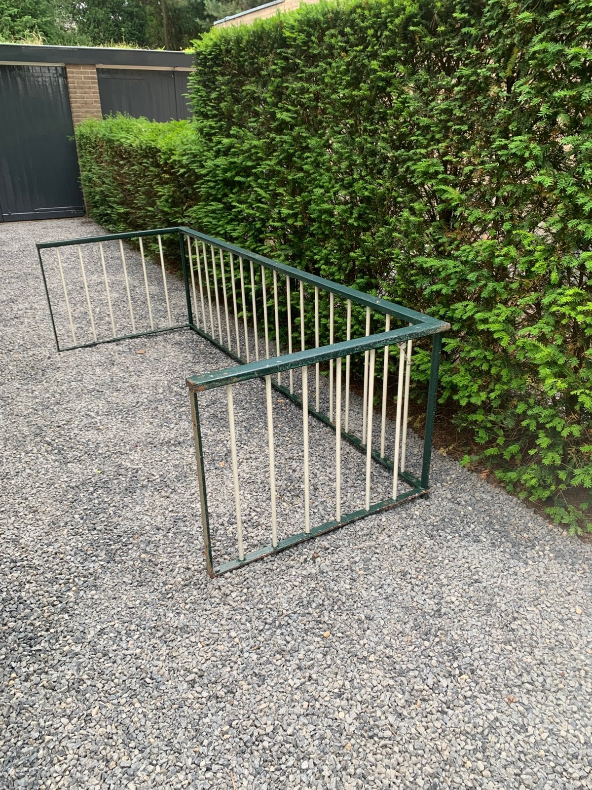 Balkonhek, Tuin en Terras, Ophalen, Gebruikt, IJzer, Spijlenhekwerk
