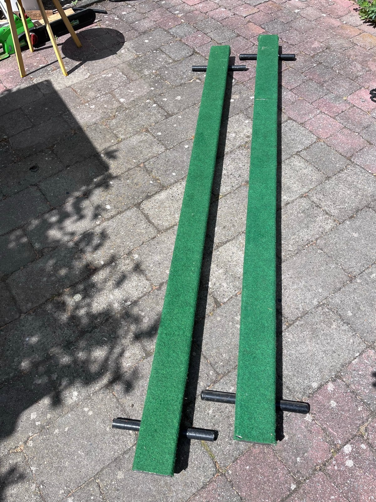 2 Turnbalken, totaal 4,20 meter oefenlengte!, Ophalen, Gebruikt, Materiaal, Maat 36 t/m 42