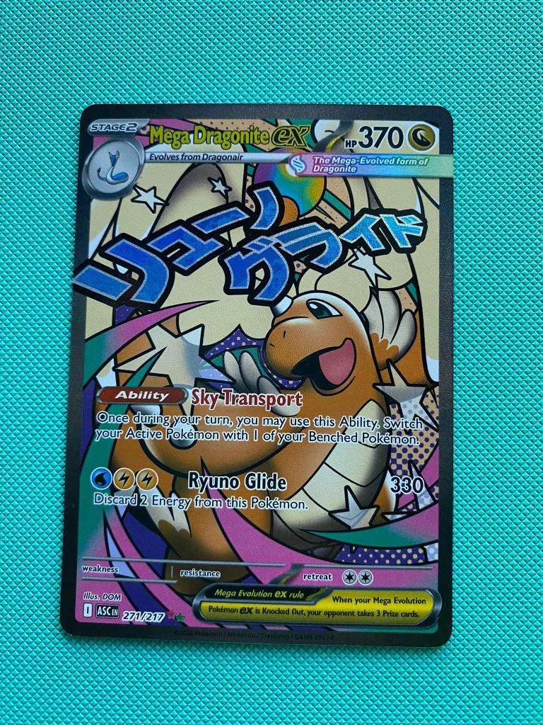Mega Dragonite 271/217 ASC #4, Ophalen of Verzenden, Nieuw, Losse kaart, Foil