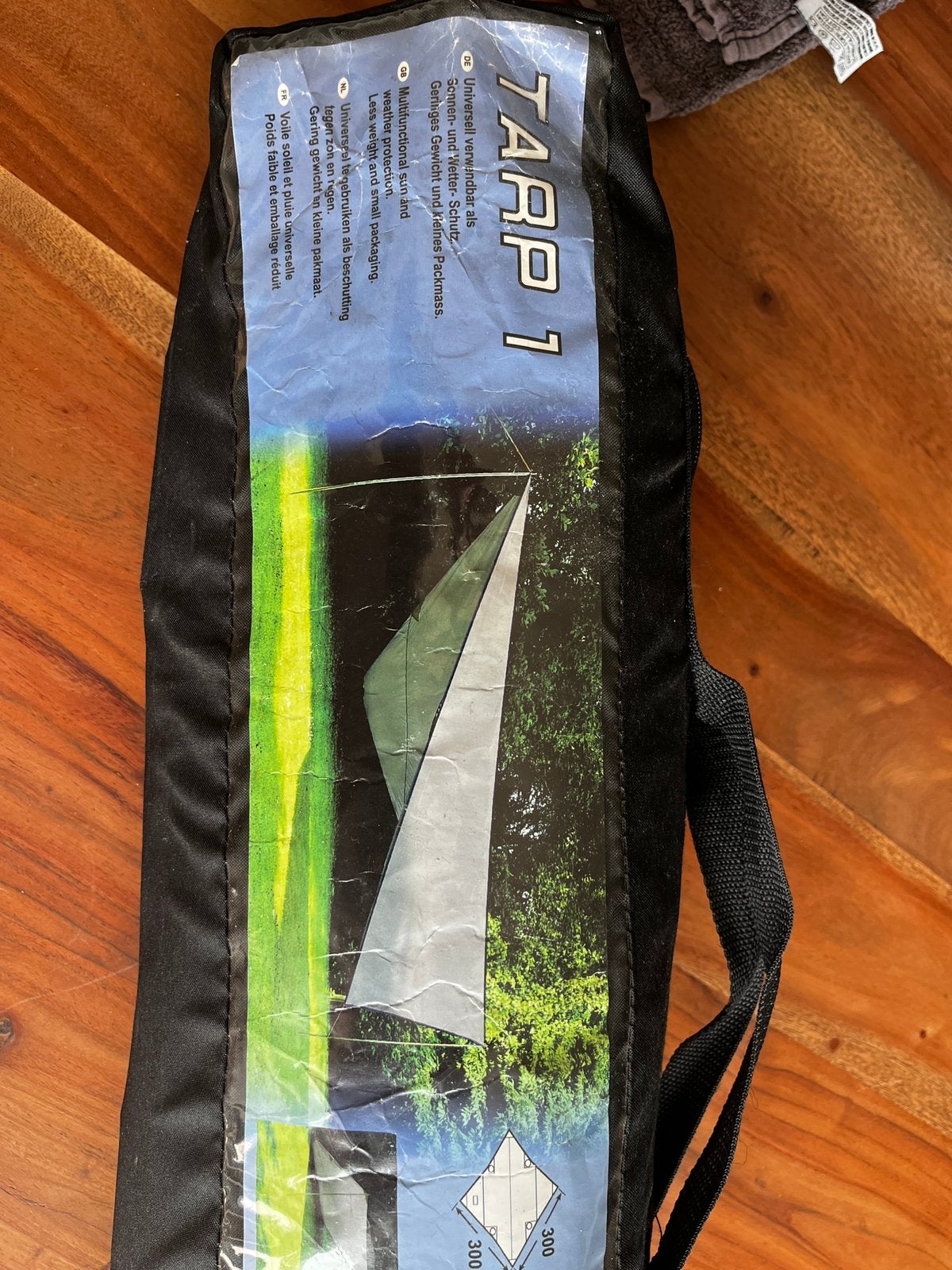 Tarp 3x3 meter zonnedoek,schaduwdoek inclusief stokken., Ophalen of Verzenden, Nieuw