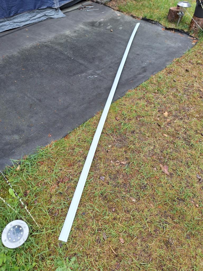Nieuw Caravan tochtstrookprofiel peesrail tochtflap wit, Ophalen