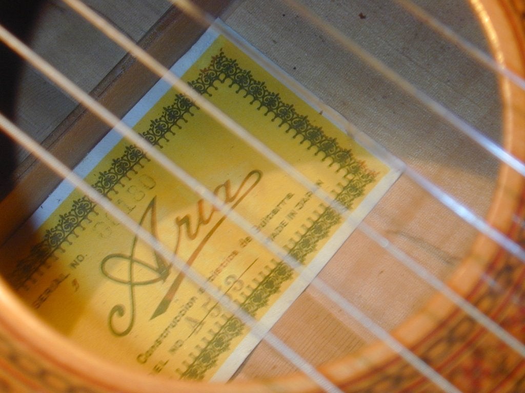 Aria A553 Jaren 70 Japan Speelklaar. IZGS.+ Ariana  AK 68, Ophalen, Zo goed als nieuw, Klassieke of Spaanse gitaar