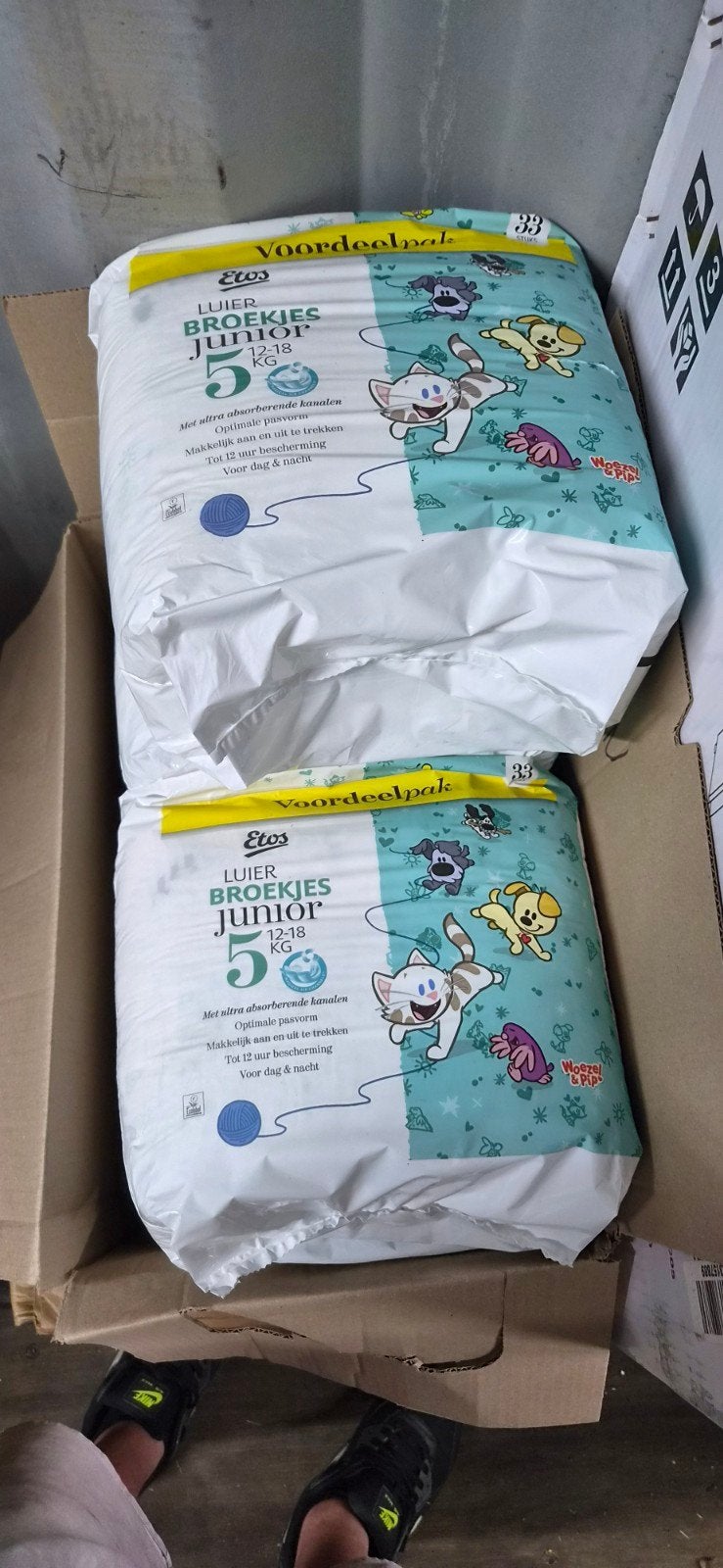 Etos Luier Broekjes Junior 5 Woezel & Pip - Voordeelpak, Klantenservice@etos.nl, Nieuw, Ophalen of Verzenden, Etos B.V.