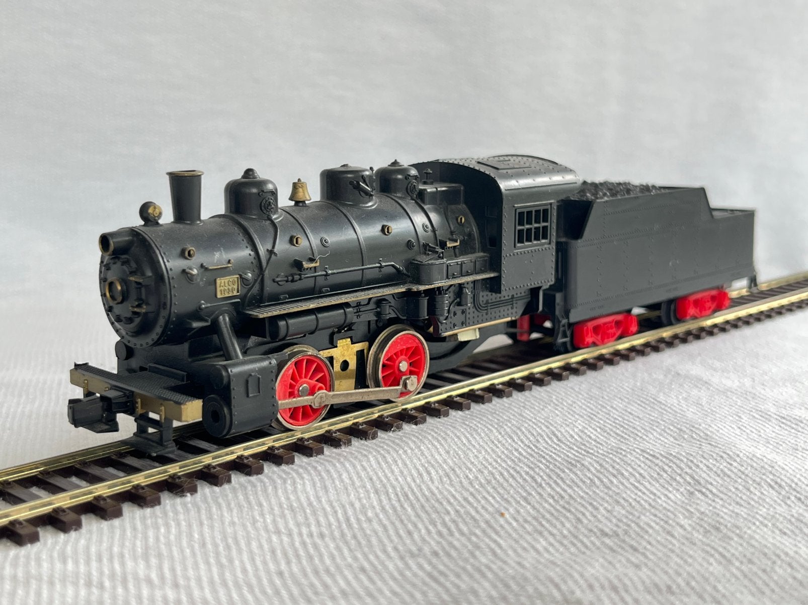 Lima Alco 1930 stoomlocomotief met tender H0 (1), Gebruikt, Ophalen of Verzenden, Analoog, Lima