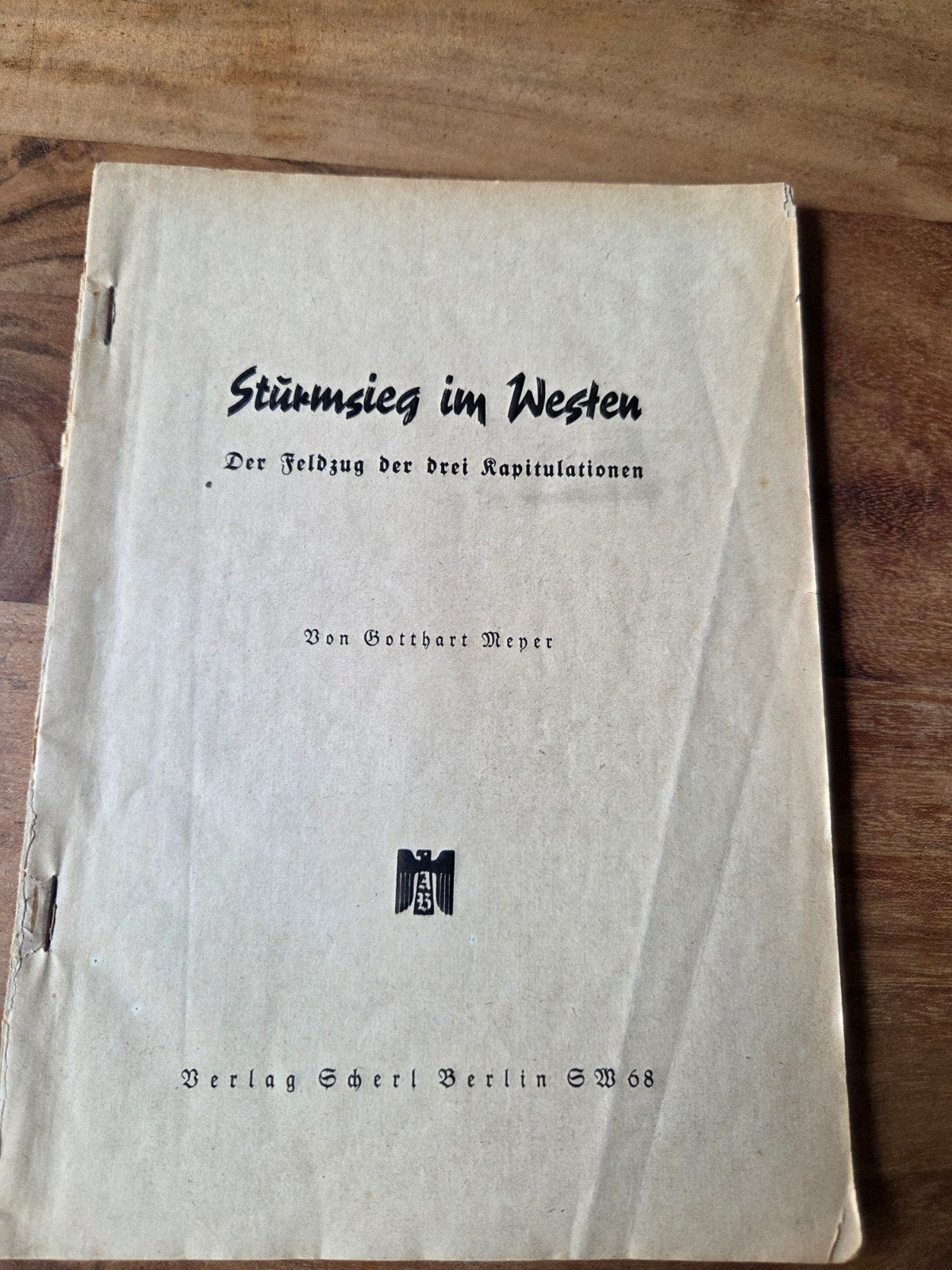 Wo2 boek sturmsieg in westen, Ophalen of Verzenden, Overige soorten, Duitsland, Boek of Tijdschrift