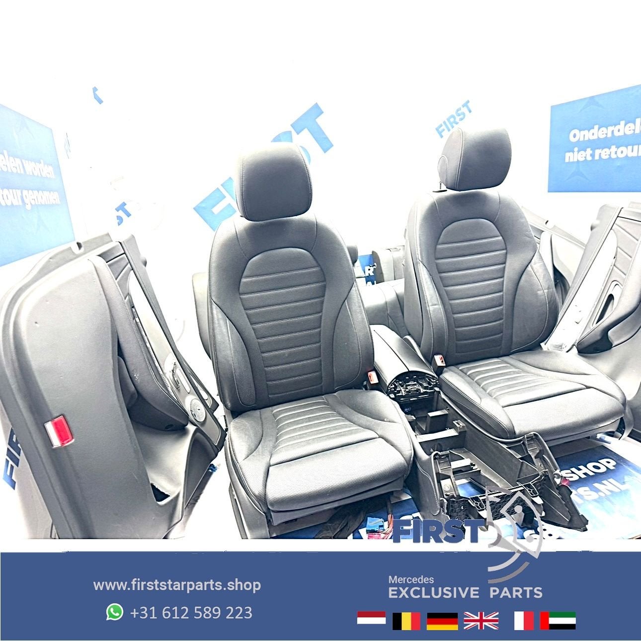 W253 GLC AMG STOELEN GLC43 GLC63 COMPLEET INTERIEUR ZWART LE, Auto-onderdelen, Interieur en Bekleding, Gebruikt, -, Ophalen of Verzenden