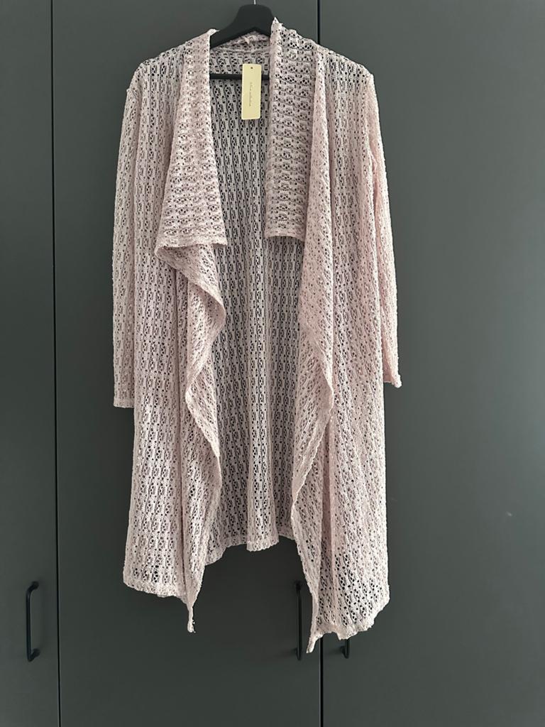 Roze open lang vest nieuw ongedragen one size, Ophalen of Verzenden, Nieuw, Roze